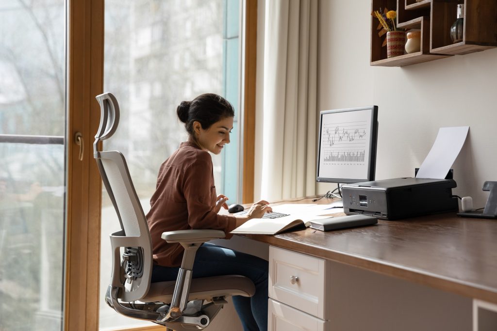 Home office chair - part of knowing how to work at home is setting up office space