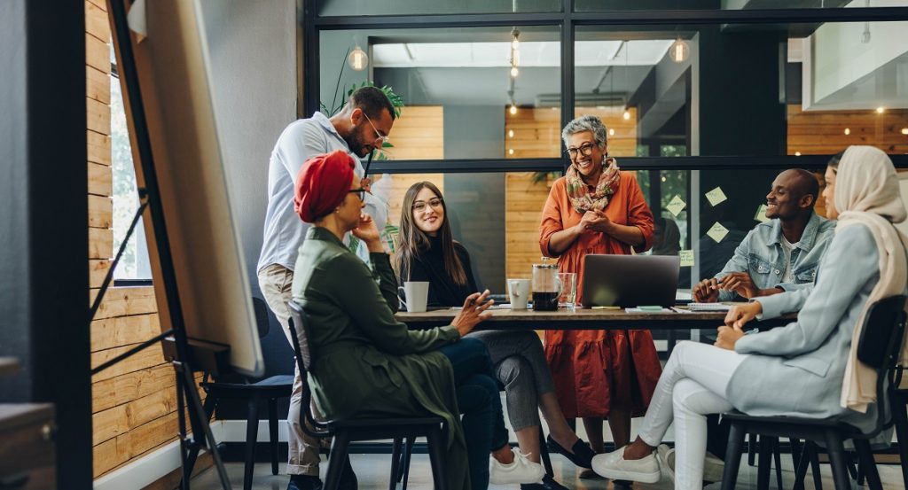 Shared conference room for coworking space or virtual office