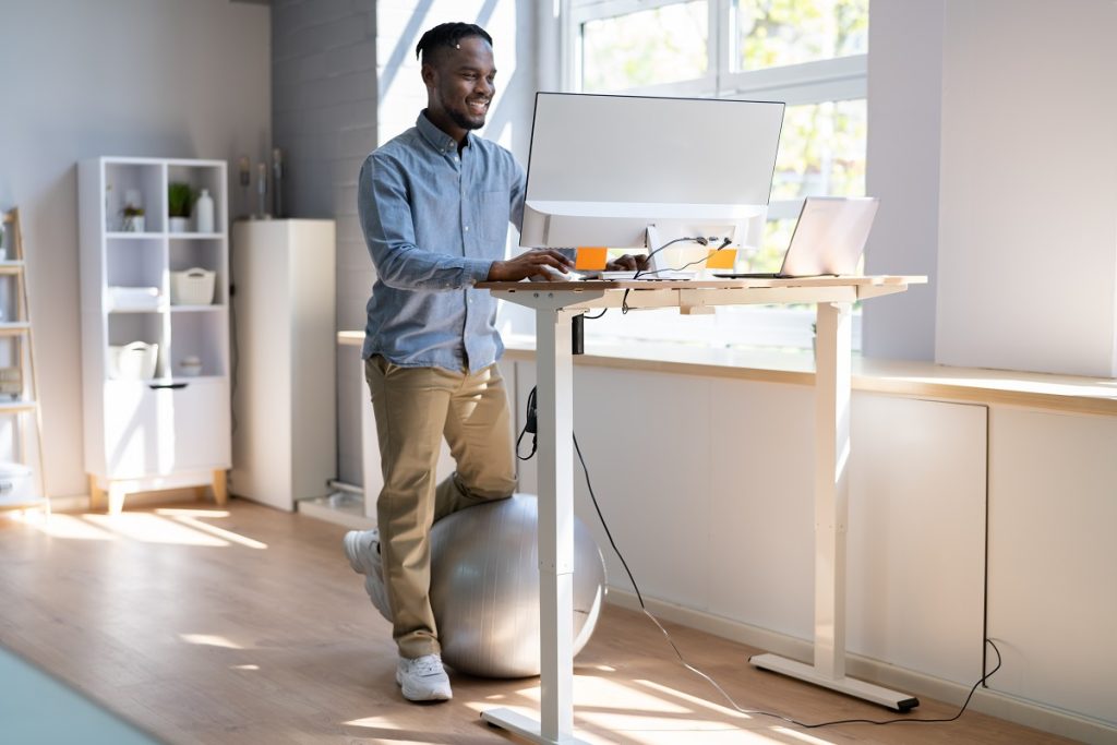 Standing home office desk