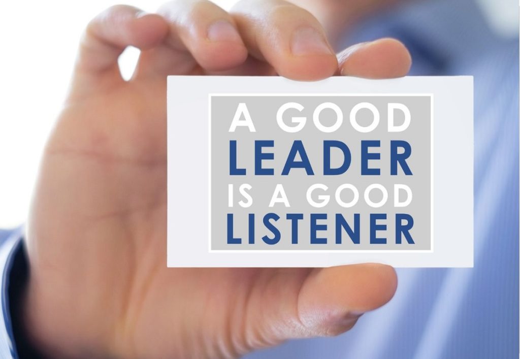 Trust-based leadershop involves listening